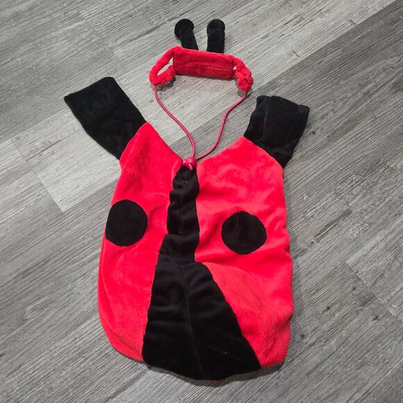 Target Ladybug Dog Dress Up Halloween 2 Piece Costume Size Medium 16 inch Party - Picture 6 of 6